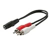 Cables To Go 03182 - 3.5mm Stereo Female to RCA Male Y-Cable