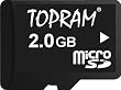 2GB microSD card for mobile phones with SD adapter