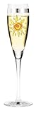 Champagne Glass, Pearls, Sunshine, Designer Color Enamel Prosecco Flute in Gift Box