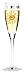 Champagne Glass, Pearls, Sunshine, Designer Color Enamel Prosecco Flute in Gift Box