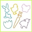 NEW Pk of 24 GLOW IN THE DARK Rubber Bands CRAZY BUNNY