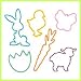 NEW Pk of 24 GLOW IN THE DARK Rubber Bands CRAZY BUNNY