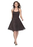 Produkt-Bild: Elegantes knielanges Neckholder Cocktailkleid, Farbe braun von Astrapahl