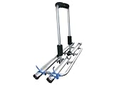 LAS 11807 Deichseltr&auml;ger Aluminium, f&uuml;r 2 Fahrr&auml;der abklappbar