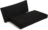 Strathwood Tavolara Deep Seat Loveseat Sunbrella Acrylic Cushion, Black