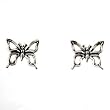 Pretty Little Sterling Silver Butterfly Post Earrings, #11274