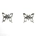 Pretty Little Sterling Silver Butterfly Post Earrings, #11274