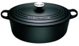Le Creuset 3.5 Quart Oval Oven, Satin Black