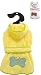Pet Supplies : Soft Terry Bath Robe - Yellow with Green Trim - XS (6"-8")