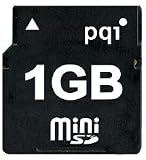 PQI AE55-1030-0112?AD23-1030R0174 MINI SECURE DIGITAL CARD (1 GB)