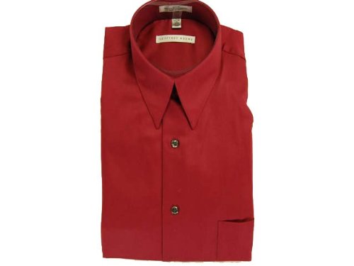 Geoffrey Beene Sateen Dress Shirts Chianti 16 1/2 34/35