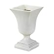Square urn small in cream