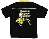 Intramural Nerd Bowling Bowling Shirt Black & Gold Loungemaster