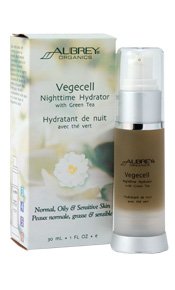 Aubrey Organics - Vegecell Nightime Hydrator With Green Tea, 1 oz gel