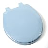Comfort Seats C1B4R2-45 Deluxe Molded Wood Toilet Seat, Round, Regency Blue
