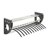 Safco® ModeTM Wood Wall Coat Rack with Hangers RACK,36" WOOD WAL COAT,BK (Pack of2)