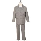 New 3 Button Dinner Jacket Suit with Vest ~ Ring Bearer ~ Infant to Boys Sz 20 (Choice of Six Colors)