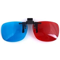 Clip On 3D Real D Brille Glasses Rot Blau f�r Video
