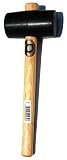 Thor 61-953  Rubber Mallet Black 2-1/2-Inch Face Diameter