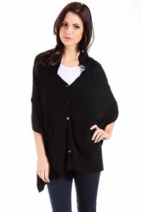 Mystree Halter Cardigan Vest in Black