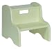 Child's Classic Wooden Step Stool in Pastel Green