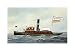 M. Moran Tug Boat by Antonio Jacobsen. Size 15.97 inches width by 9.68 inches height. High Quality Art Poster Print