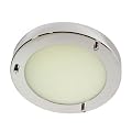 Rondo Bathroom Ceiling Fitting Polished Chrome Finish  G9 Bulb