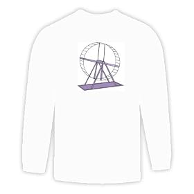 Long Sleeve T-shirt with hjul, gerbil, domestic, wheel, exercise, mouse, pet, animal, hamster, rodent, 