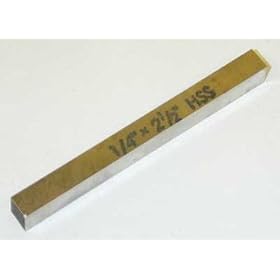 1/4" HSS cutting tool blanks, set of 5