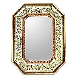 Painted glass mirror, Colonial Garden