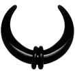 4 Gauge Black Acrylic Uv Buffalo Taper