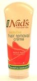 Nad's Hair Removal Creme Sensitive Mellow Melon 6.8 oz. (3-Pack) with Free Nail File