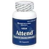VAXA Homeopathic Medicinal Attend, Support for Attention Difficulties, Capsules, 60-Count Bottle