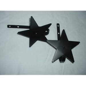 Click here to see all customer reviews now Curtain Tiebacks-Stars Pair--Amish Made Wrought Iron