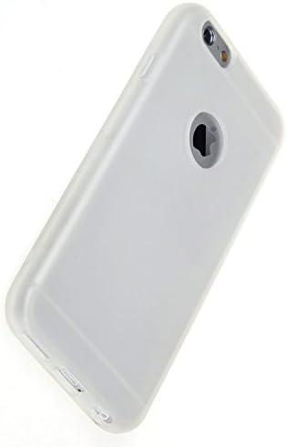 iPhone6 cases Mikul (TM) TPU Cover Case with Built-in Screen Protector Scratch-Resistant Cover Case TPU Protection Shock Absorbent Case For iPhone 6 White