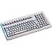 Cherry G81-1800 LPMEU Tastatur PS/2 104 Tasten MS W95 US Weiss