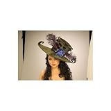 GREEN VICTORIAN HAT