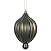 Vickerman 476062-6.3" Gunmetal Matte Lantern Christmas Tree Ornament (4 pack) (N174684D)