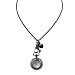 Vintage Black Pendant Watch Necklace