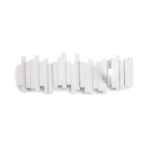 Umbra Sticks Wall-Mount Rack with Five Hooks - White