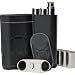 J.G. Hickory CIGAR FLASK & CUTTER GIFT SET (COLOR: Dark Brown)