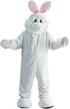 Adult Easter Bunny White Plush Costume - Size Adult (one size fits most)