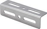 ＴＲＵＳＣＯ　ジョイント金具４６型Ｌ　ステンレス　寸法１３０Ｘ４６　穴数６　2831074　TK46L4S