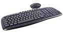 Black 2.4Ghz Wireless Keyboard and Optical Mouse - With Nano USB Dongle UK Layout