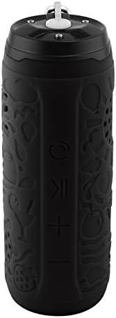 SINOBAND® S200 Portable Wireless Bluetooth Speaker, Outdoor Water Resistant - Dustproof - Shockproof Bluetooth Speaker, Bicycle Speaker, Bluetooth Version CSR 4.0/AX3.0 Voice Reminder, 2200/ 1800mAh Built-in Polymer Lithium Battery, Built-in Mic, Enhanced Bass Resonator, Powerful and High-def Sound for Ipod, Tablet, Smartphone(Black)