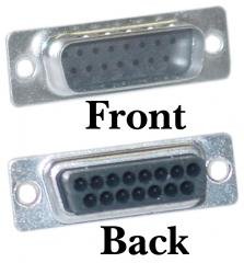 DB15 Pin Male Crimping Housing (Mac or Joystick)