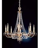 Schonbek 5104-91AM Adagio 8 Light Single Tier Chandelier in Silvergild with Amethyst crystal