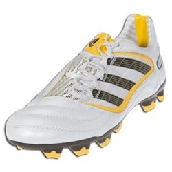 Adidas Predator Absolion X Fg Soccer Shoe - Predator Running White/Dark Brown/Pure Yellow, 7.5