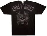 GUNS N ROSES - Top Hat - Black 30 Singles Ringspun Cotton Slimfit T-shirt
