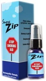SnoreZip - Stop Snoring Spray - Natural Snoring Remedy to Stop Snorers and Aid in Sleep ~ 1 Bottle by Snorezip